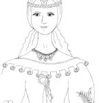 Princezna - omalovánky